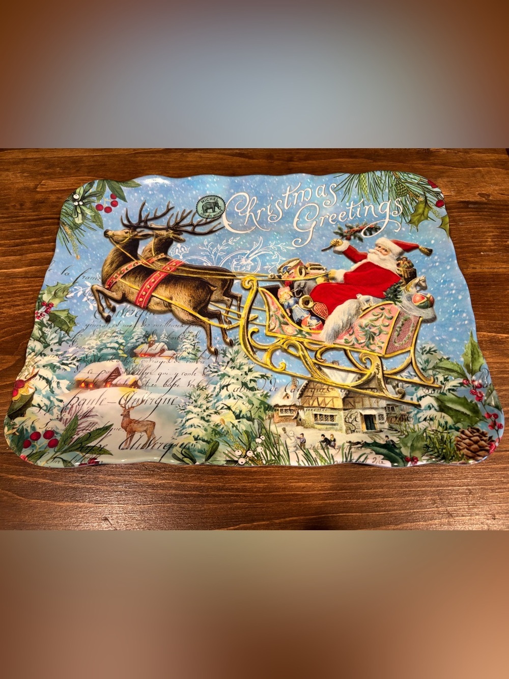 🎄MICHEL Design Works Christmas Joy Tray